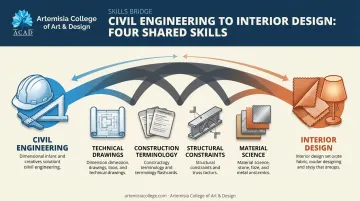Civil engineering skills that transfer directly to interior design
