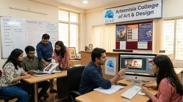 Artemisia College Placement Cell connecting animation students with hiring studios