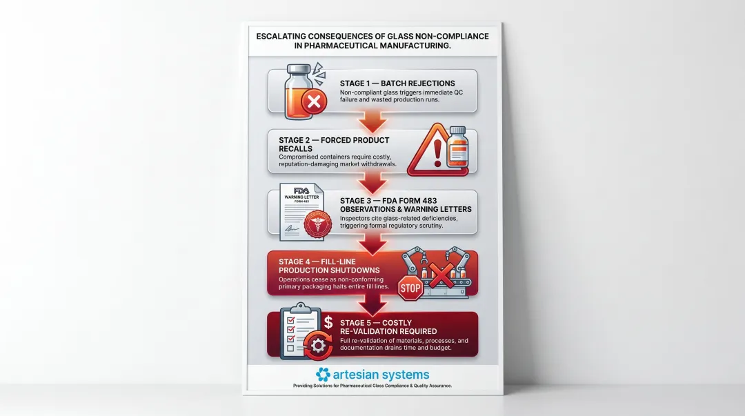 Five downstream consequences of using wrong pharmaceutical glass type in production