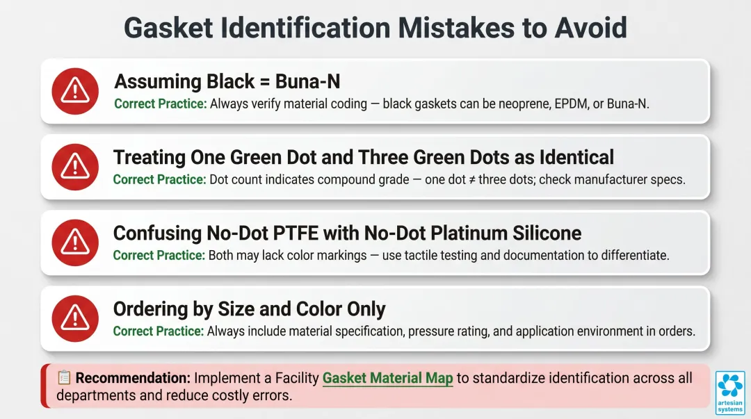 Four common sanitary gasket field identification mistakes and how to avoid them