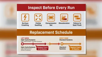 Cannabis extraction gasket inspection and replacement maintenance protocol checklist infographic