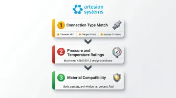 Three critical sight glass compatibility dimensions checklist before installation