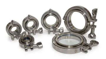 Artesian Systems sanitary sight glass product lineup in multiple sizes