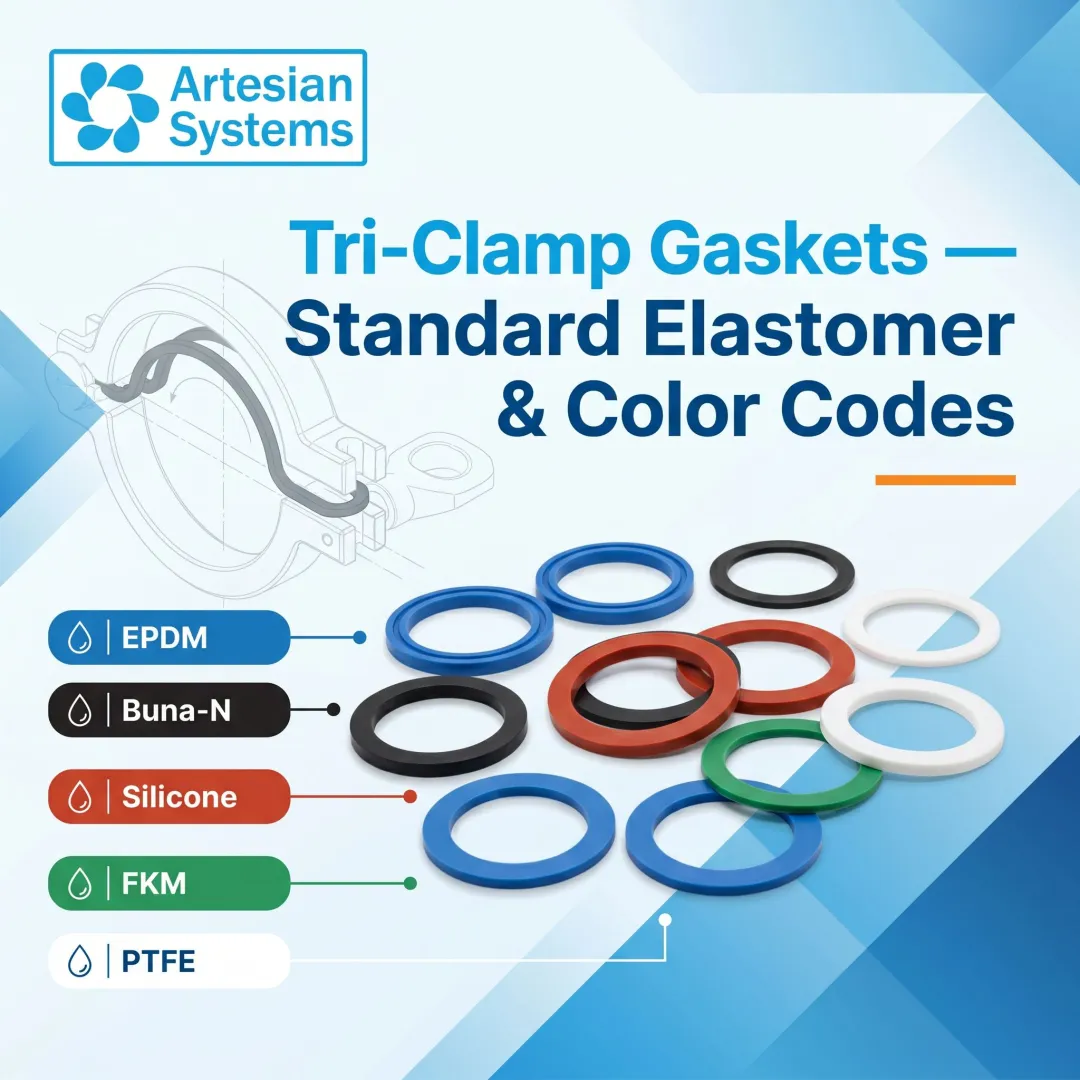 Tri-Clamp Gaskets — Standard Elastomer & Color Codes