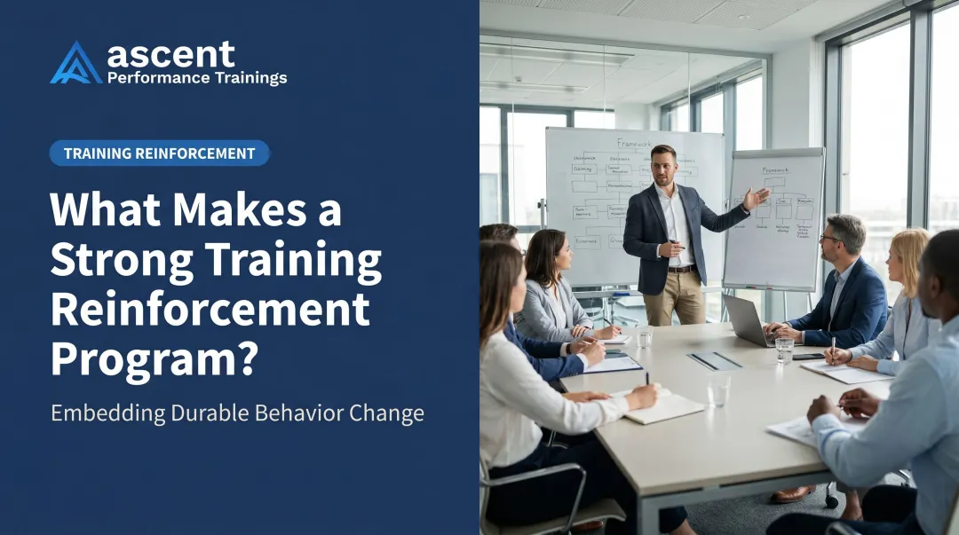 What Makes a Strong Training Reinforcement Program?