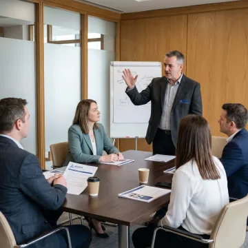 Executive coaching session for higher education leaders