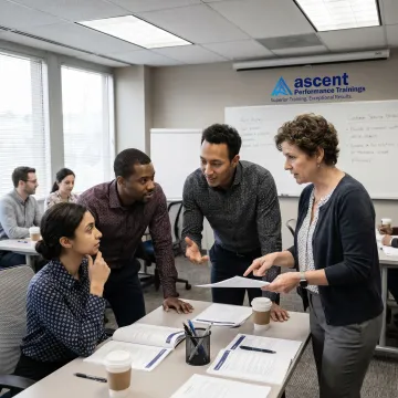 Customer service team training session