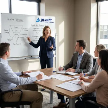 Facilitator coaching sales managers during training
