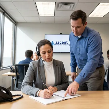 Telephone customer service training workshop