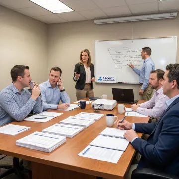Sales managers practicing coaching skills