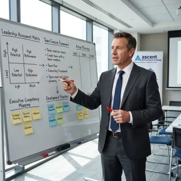 Leadership coaching process with executive team