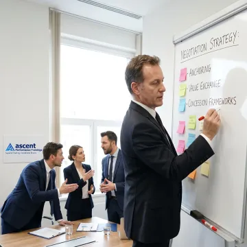Coach leading negotiation training process