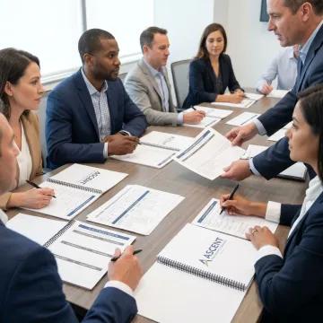 Financial sales team training process