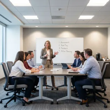 Leadership coaching process in a workshop