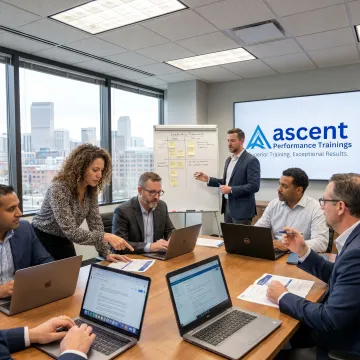 Managers participating in leadership training in Denver