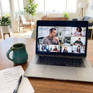 Virtual leadership training session for San Diego professionals