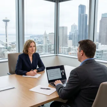 Executive leadership coaching session in Seattle