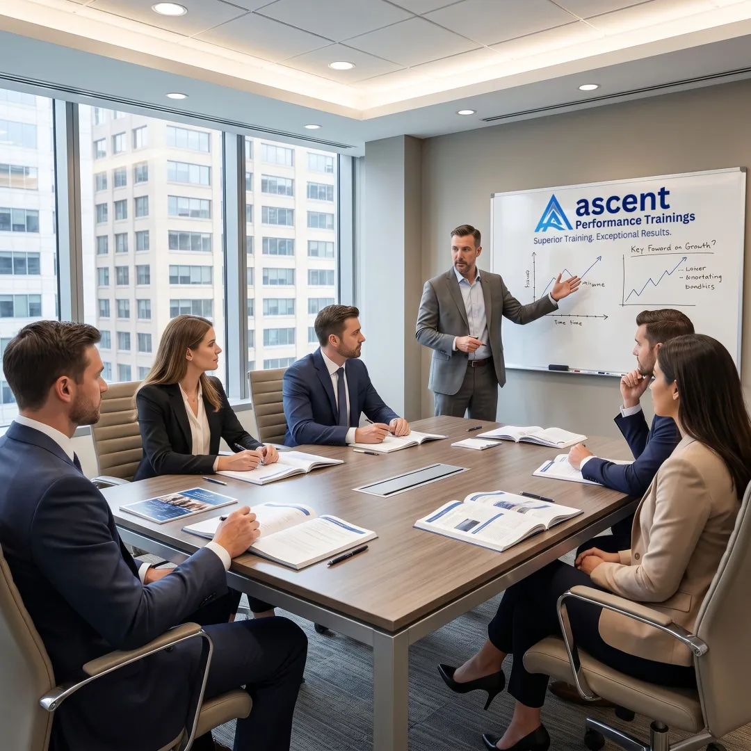 Financial advisors in a leadership training workshop