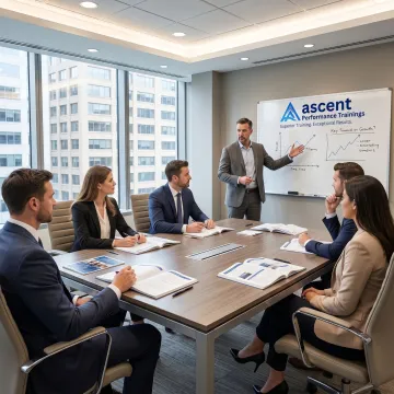 Financial advisors in a leadership training workshop