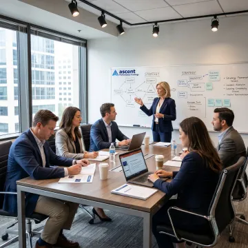 Executive coaching session with Dallas business leaders