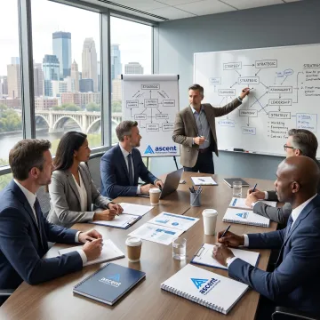 Executive leadership coaching session in Minneapolis