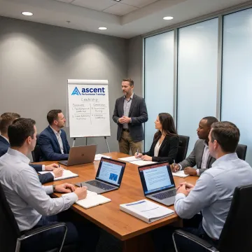 Leadership training workshop for business teams