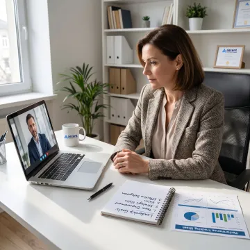 Online coaching process with virtual session