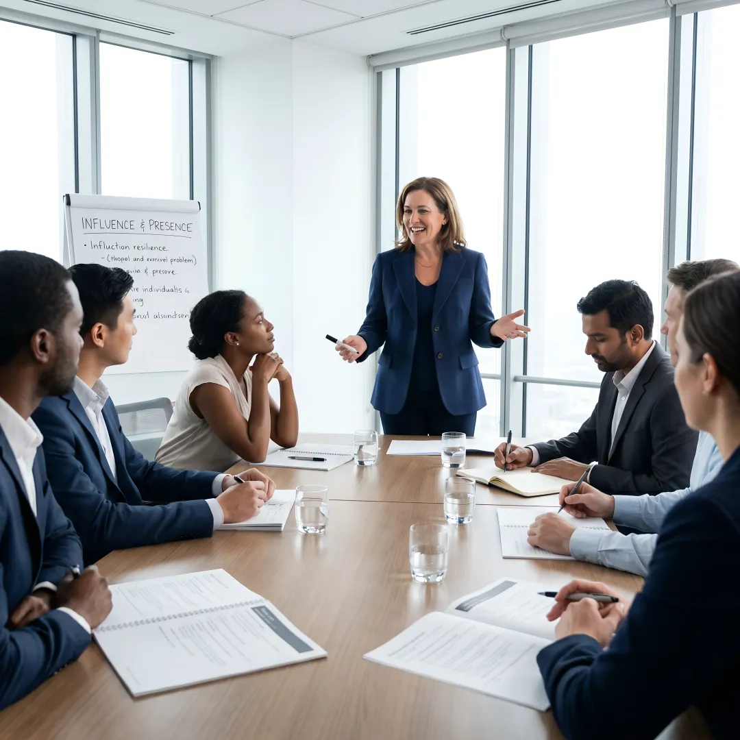 Executive coaching session for leadership presence