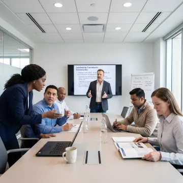 Oil and gas professionals in a training workshop
