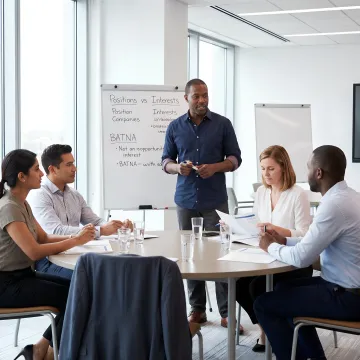Coach leading negotiation training process