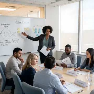 Leadership training process session