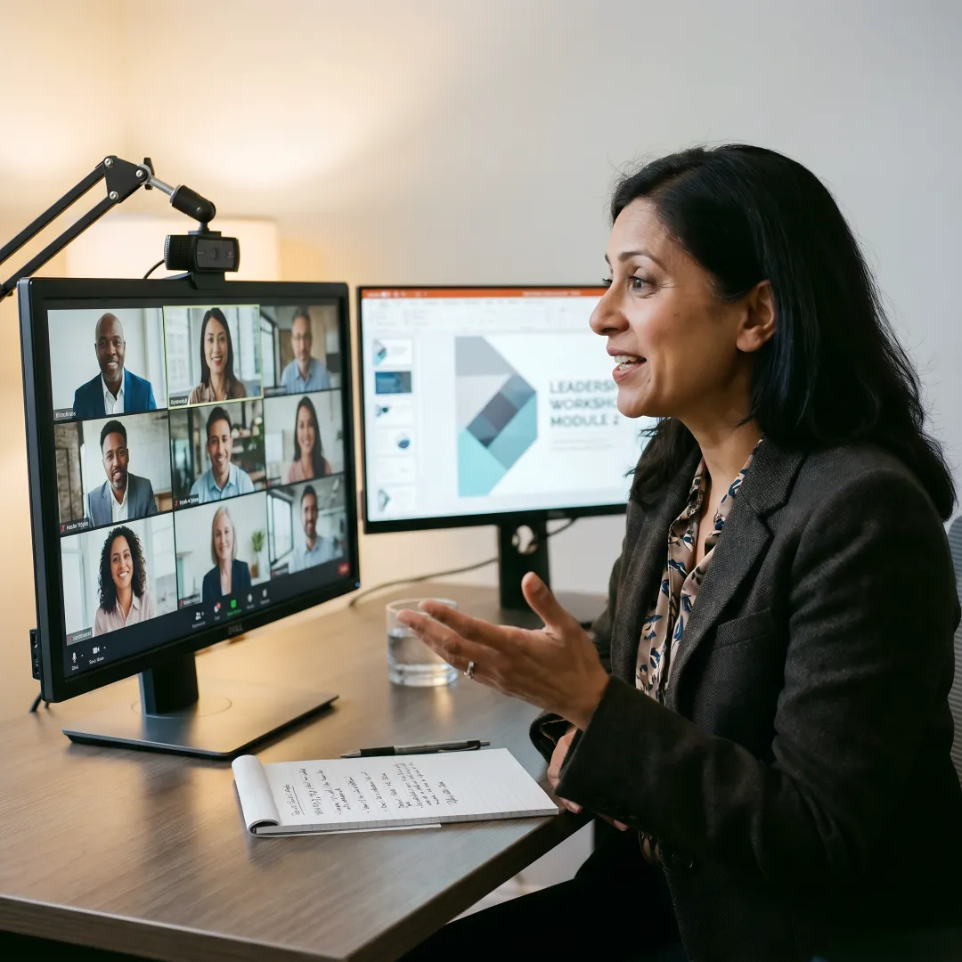 Online leadership coaching process