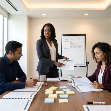 Leadership coaching process with executive team