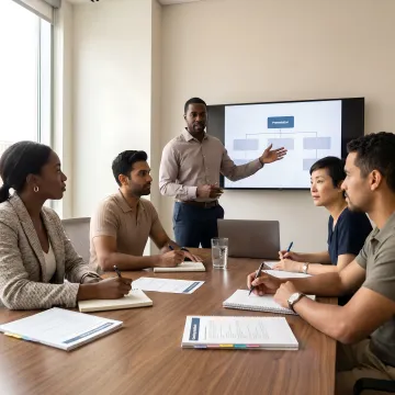 Sales leadership training process session