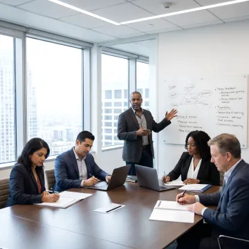 Executive leadership training process session