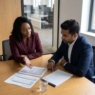 Executive coaching process with leadership planning