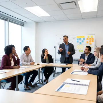 Management training workshop for business leaders