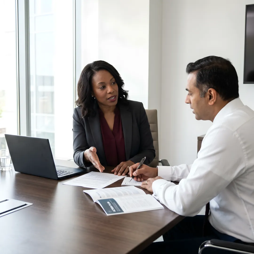 Executive coaching process with leadership planning
