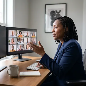 Virtual leadership coaching process