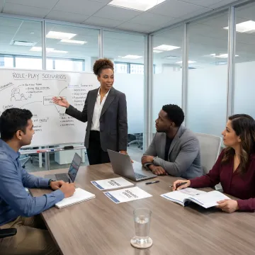 Sales coaching process session
