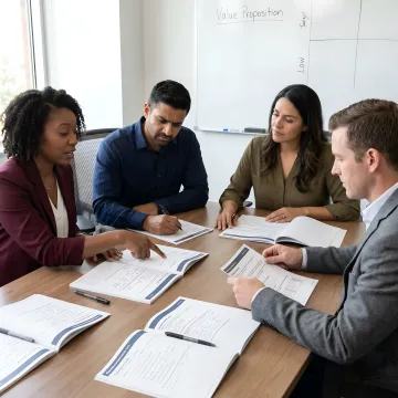Financial sales team training process