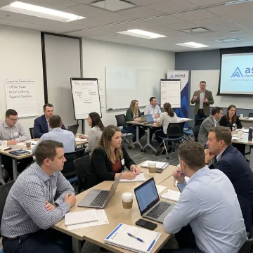 Leadership training session for first-time managers