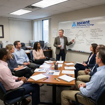 Managers participating in leadership training workshop