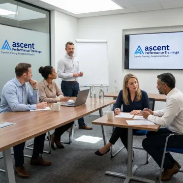 Professional services team in sales training workshop