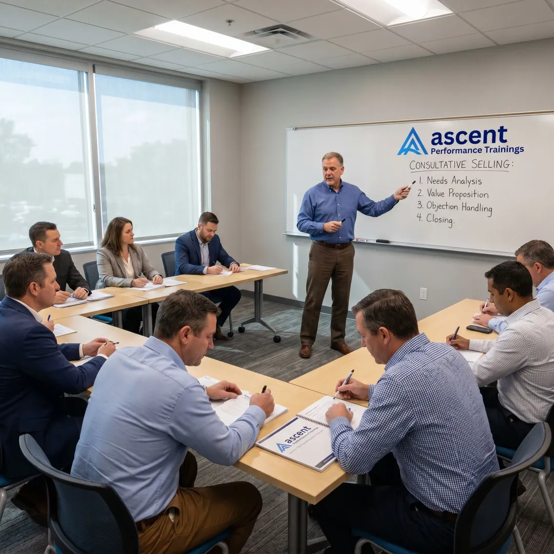 Professional sales certificate training session