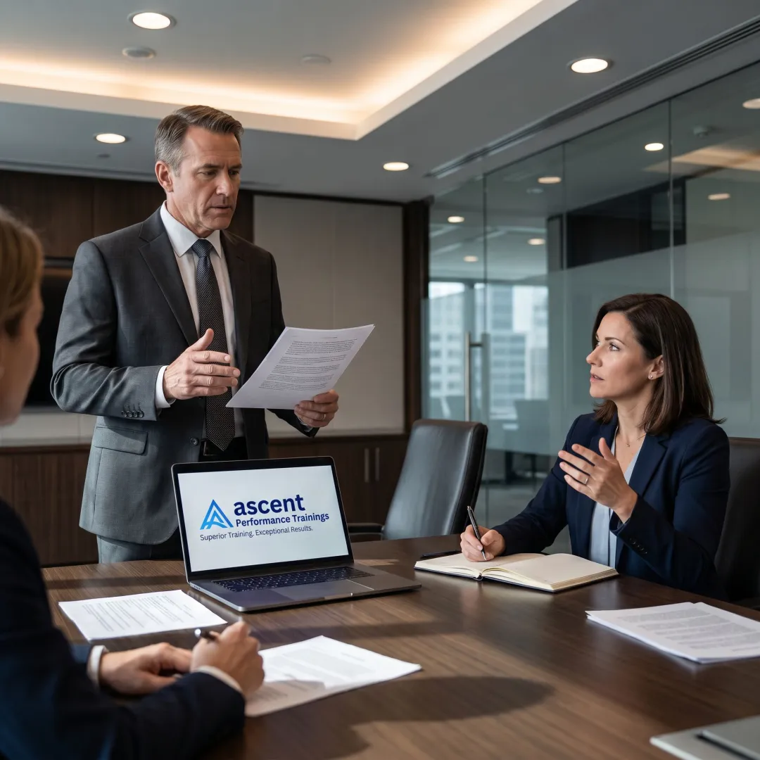 Executive communication coaching session