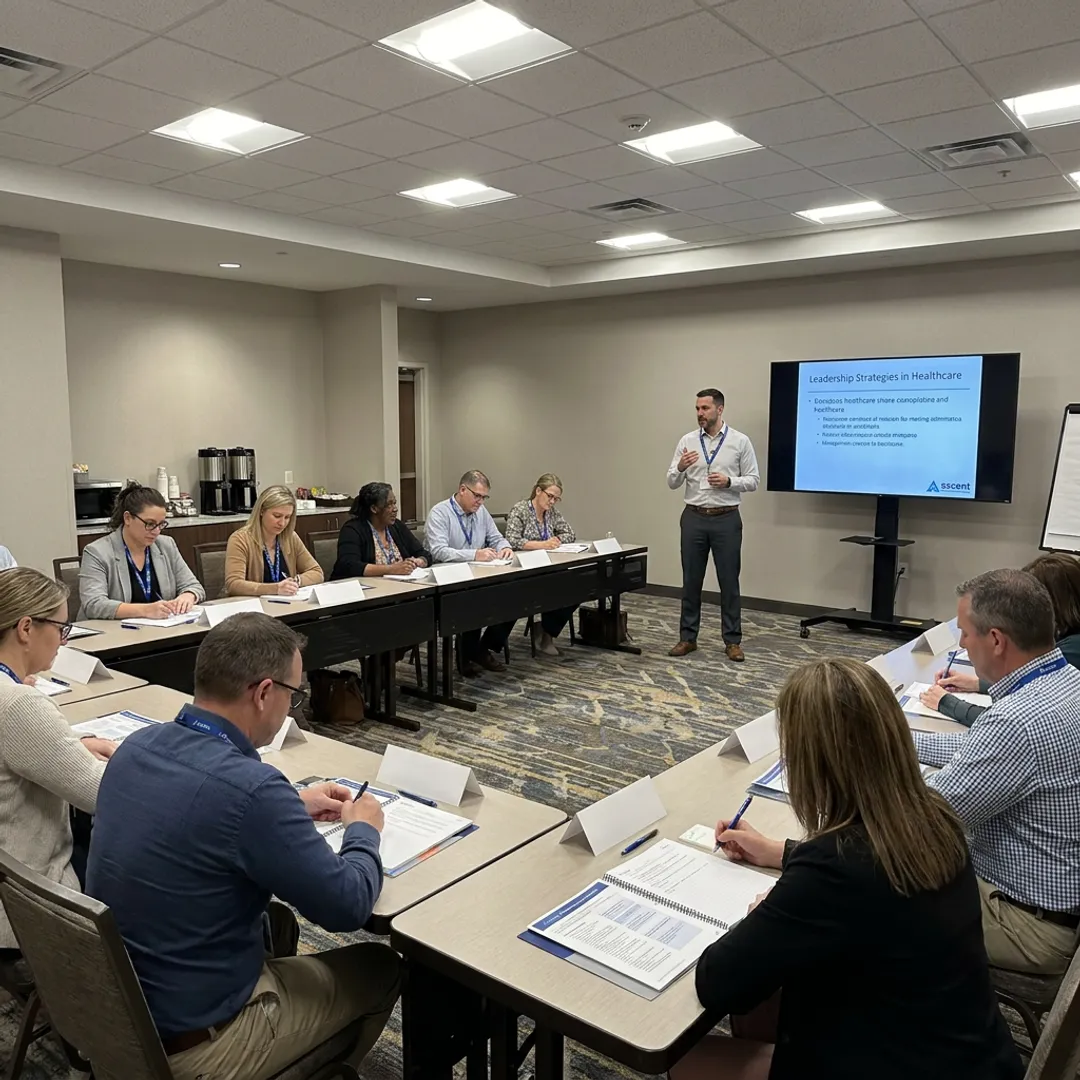 Healthcare leaders completing certificate training