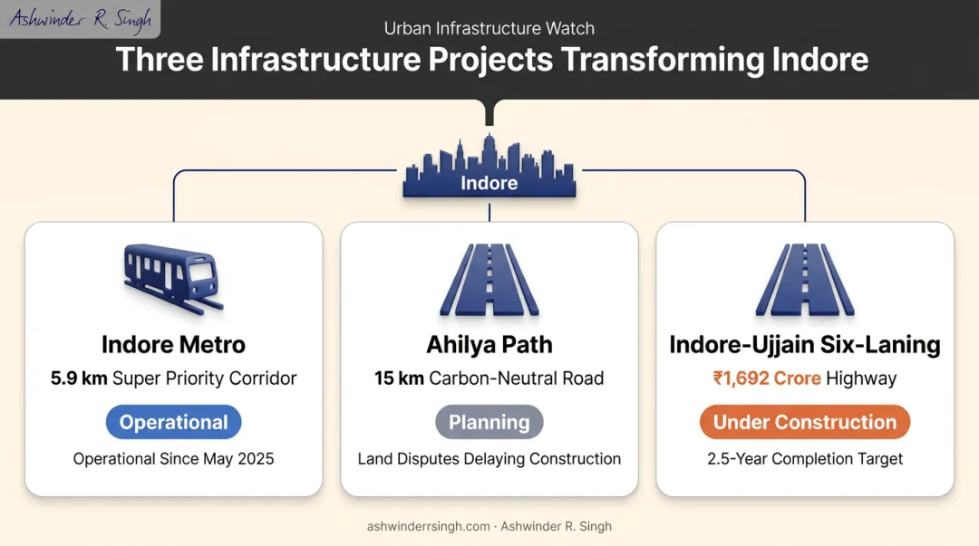 Three key Indore infrastructure projects reshaping city connectivity timeline