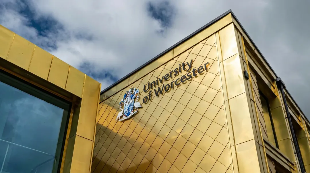 University campus modern building representing RICS-accredited real estate management school