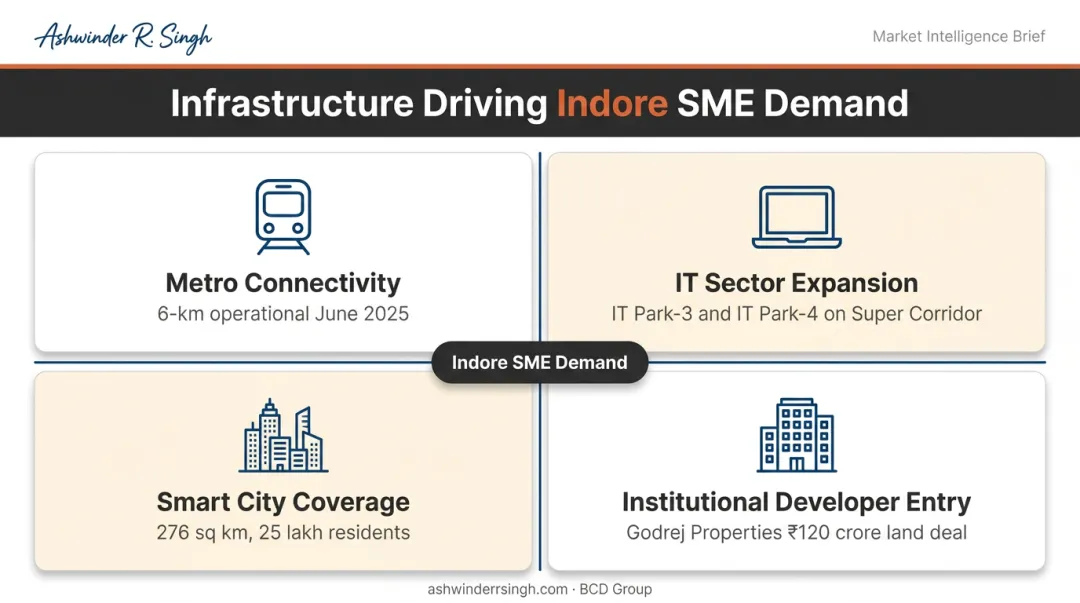 Four infrastructure drivers fueling Indore real estate SME demand in 2025